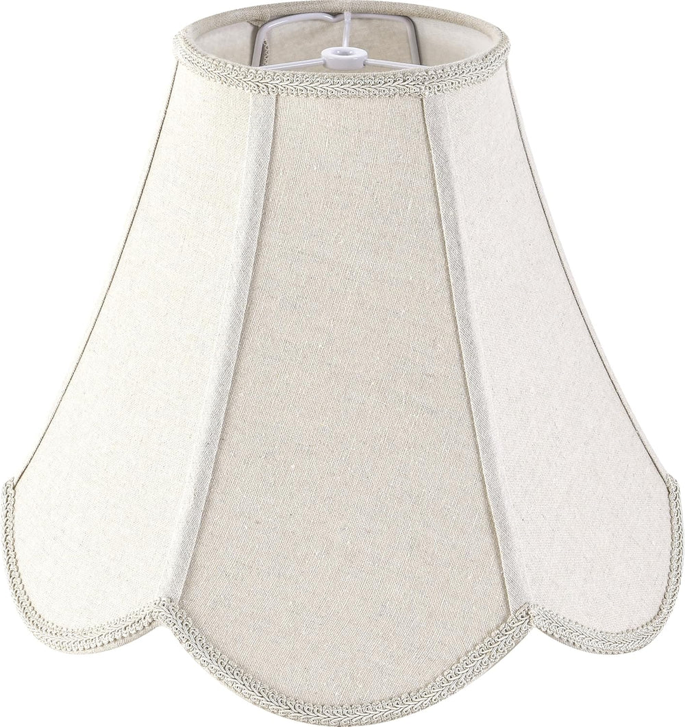 GO&SO Lamp Shades 1Pc,6" x 13" x 10.6",Scalloped Lamp Shad...