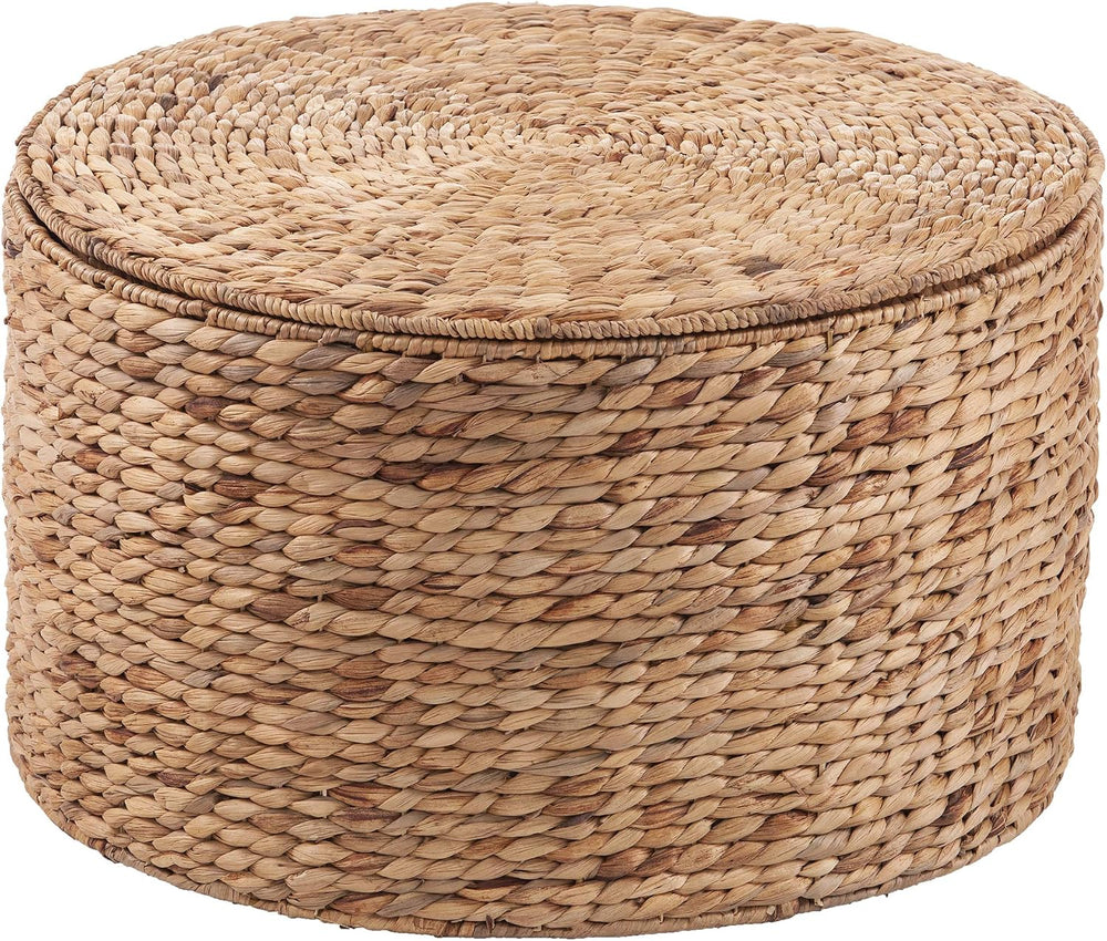 SEI Furniture - Satalia Round Water Hyacinth Storage Tables - 2 Piece Set - B...