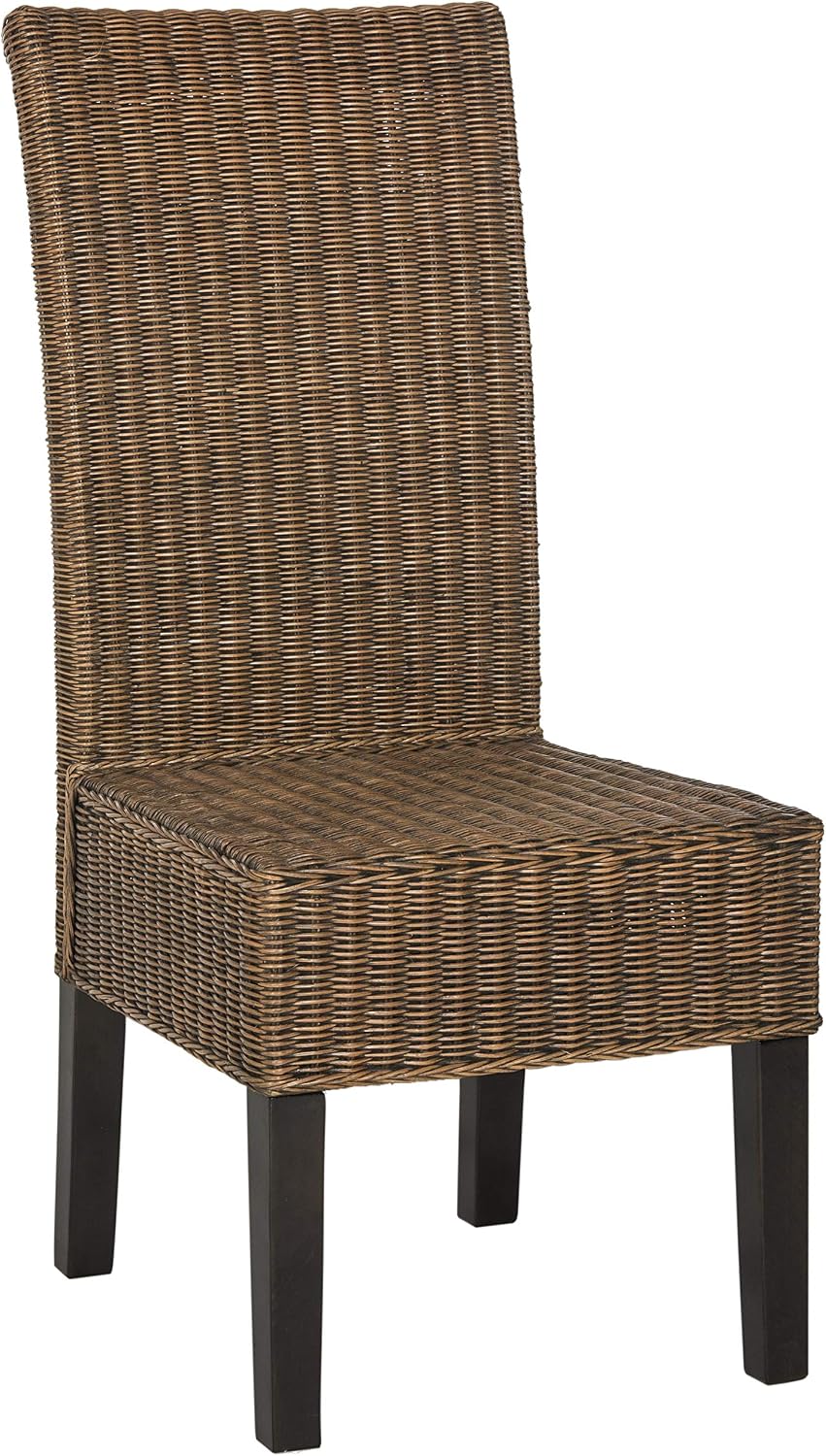 SAFAVIEH Furniture - Arjun Wicker Dining Chair Set of 2 - Brown & Multi -...