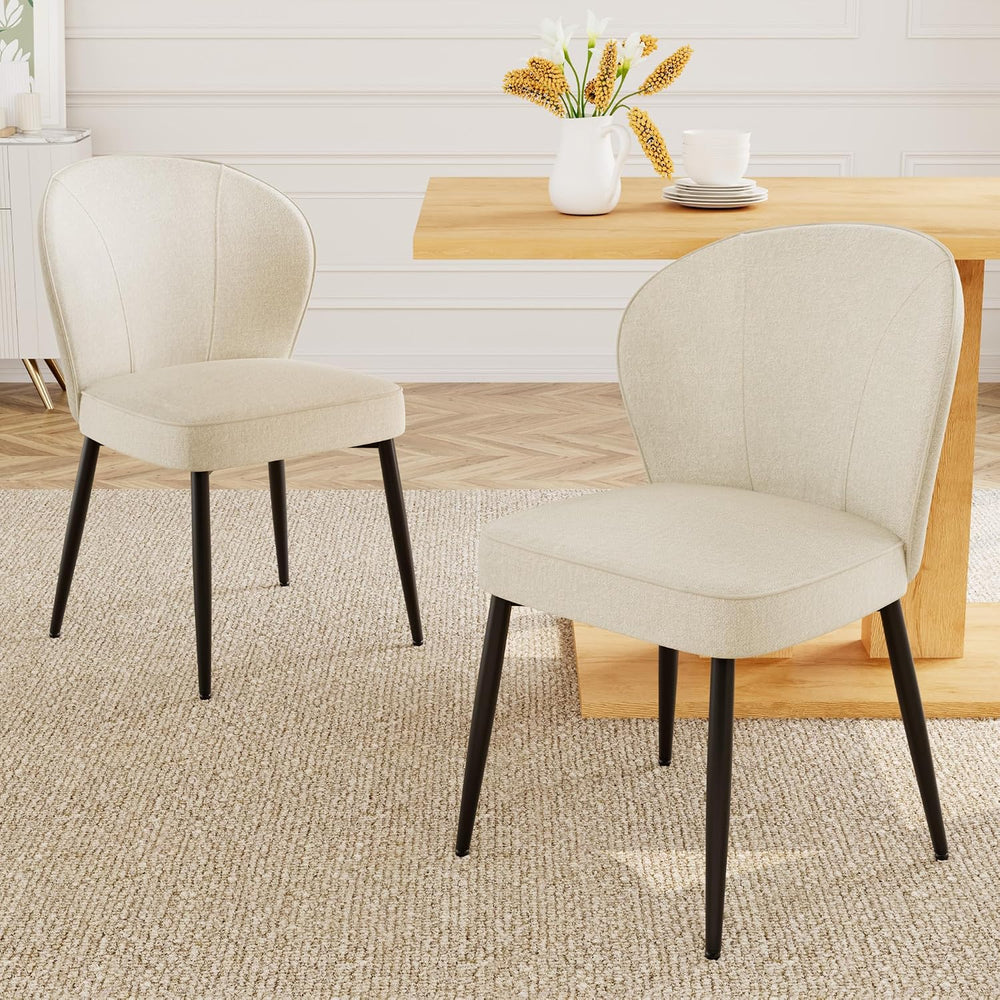 Dining Table Set for 4-6 People, 46 Inch Modern MDF Oak Kitchen Table with 4 ...