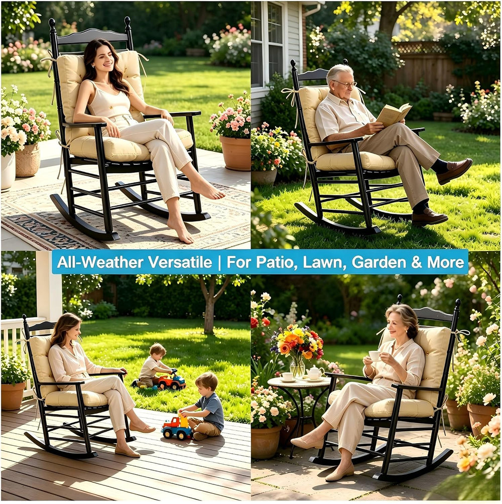 QILLOWAY Outdoor Chair Cushion for Patio Furniture, Waterproof Patio Cushions...