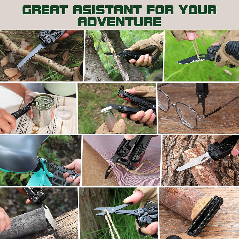 MOSSY OAK 19-in-1 Multitool Pliers Stainless Steel Self-Locking