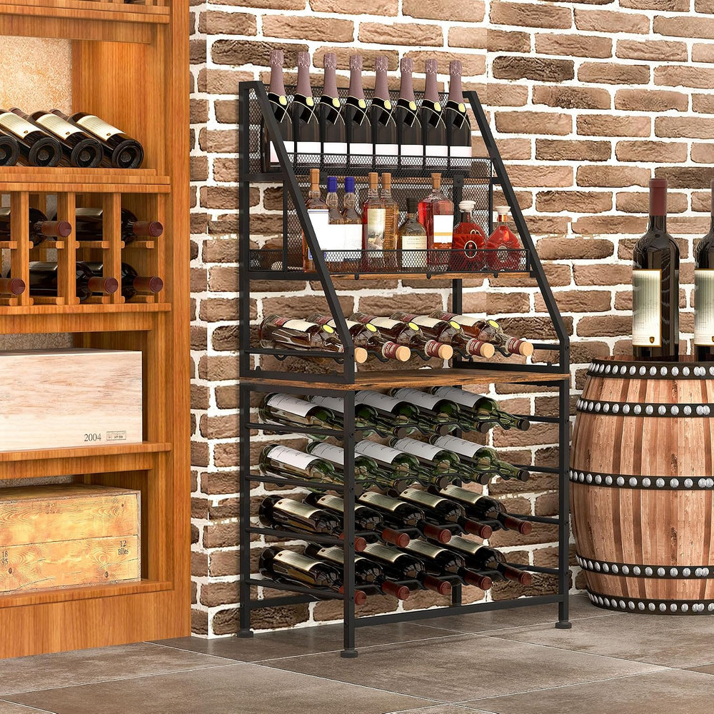 TQVAI Wine Rack Freestanding Floor Modular Split 40 Bottles Vertical Countert...