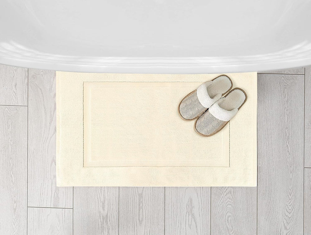 Utopia Towels Cotton Bath Mat, 21x34 in, 2 Pack, Ivory