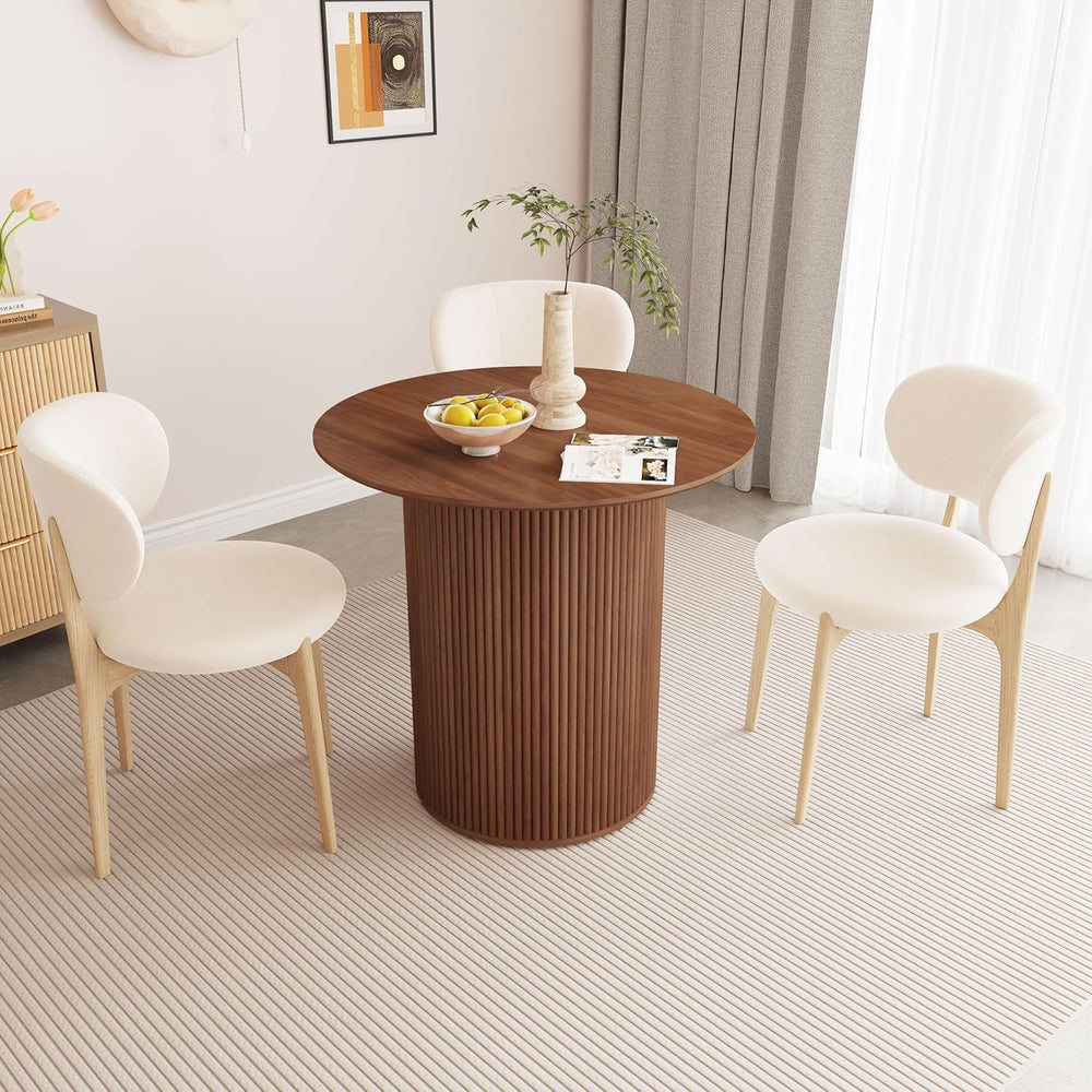 AVZEAR 31.5" Round Dining Table for 2 People, Small Kitchen Dinner Table...