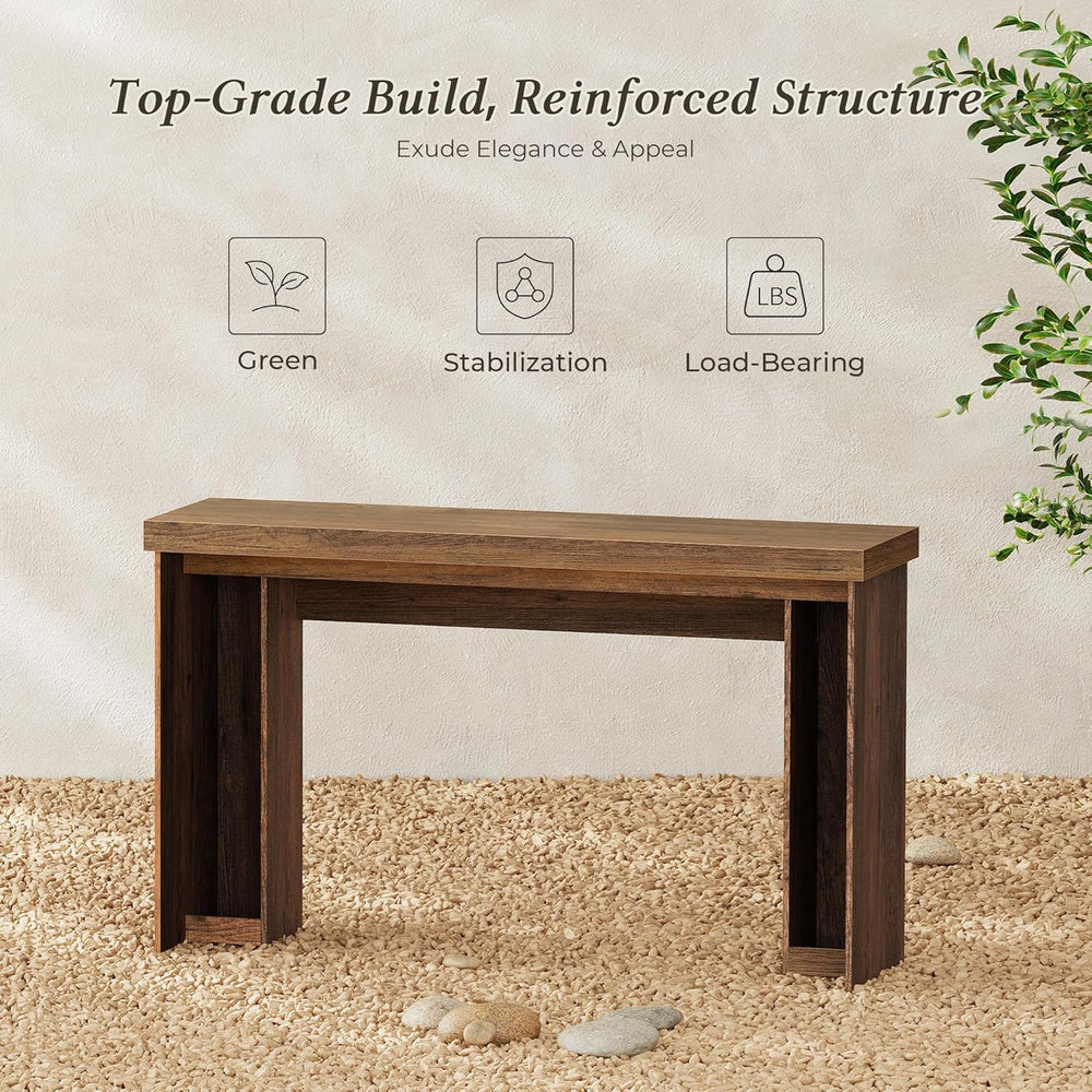 Huuger 54 Inch Entryway Table, Rectangular Console Table for Living Room | Fa...