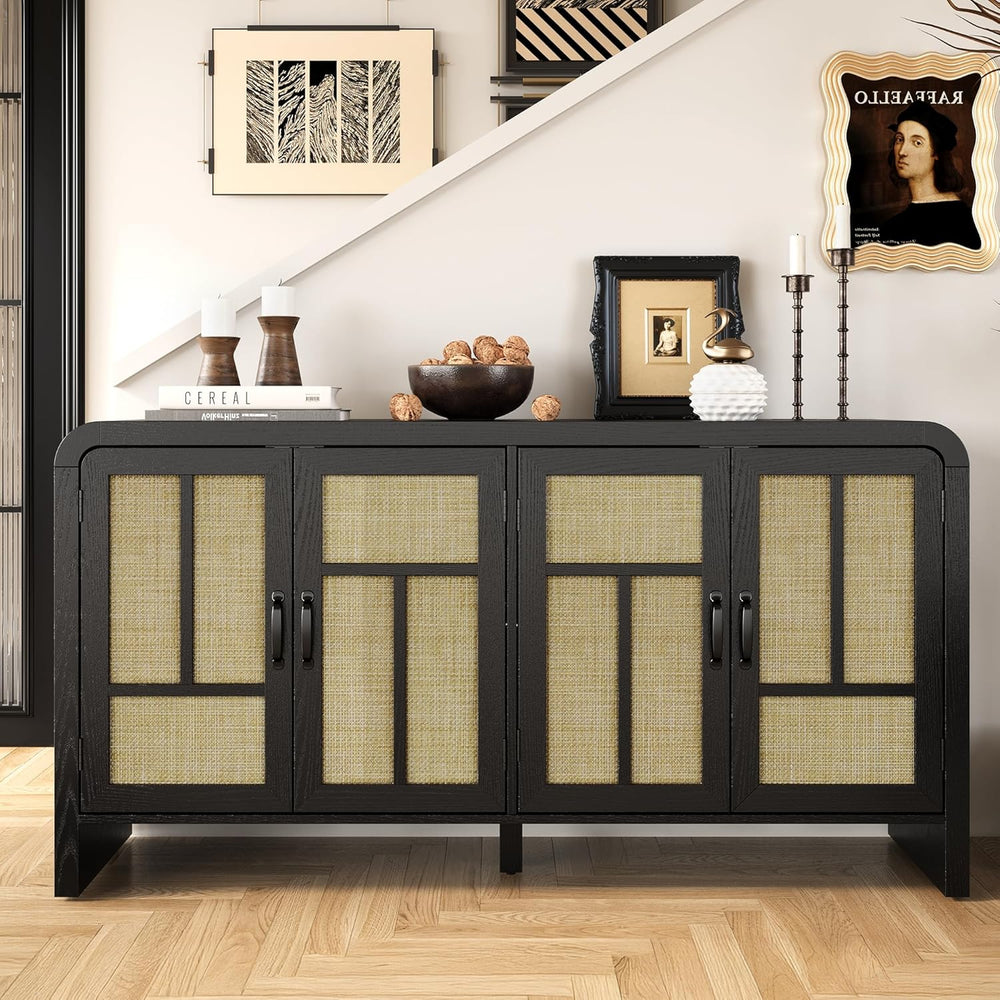 RoyalCraft Buffet Cabinet with Storage Sideboard Accent Farmhouse Credenza wi...