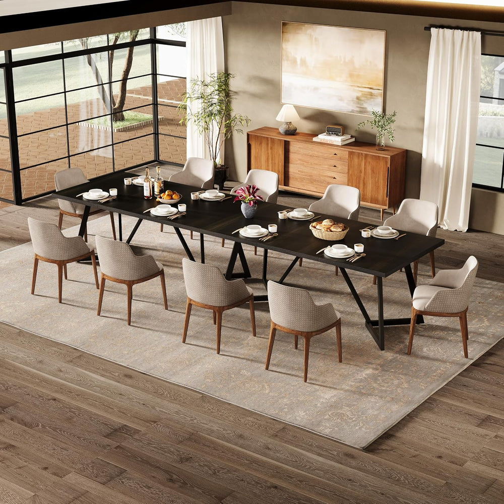 Tribesigns 70.86-Inch Large Dining Table for 6-8, Modern Dining Room Table wi...