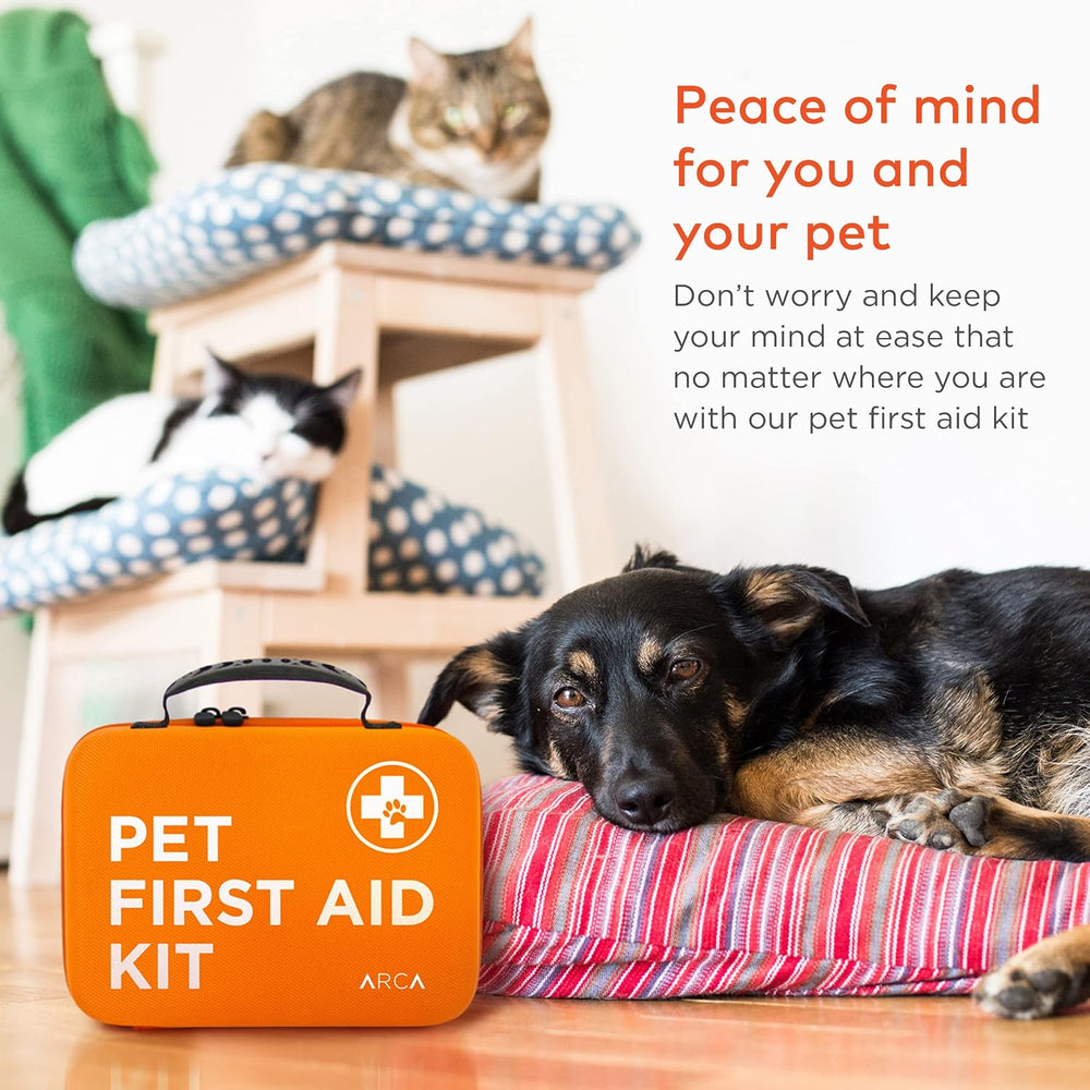 ARCA PET Cat & Dog First Aid Kit for Car - Pet Emergency Kit for Home Off...