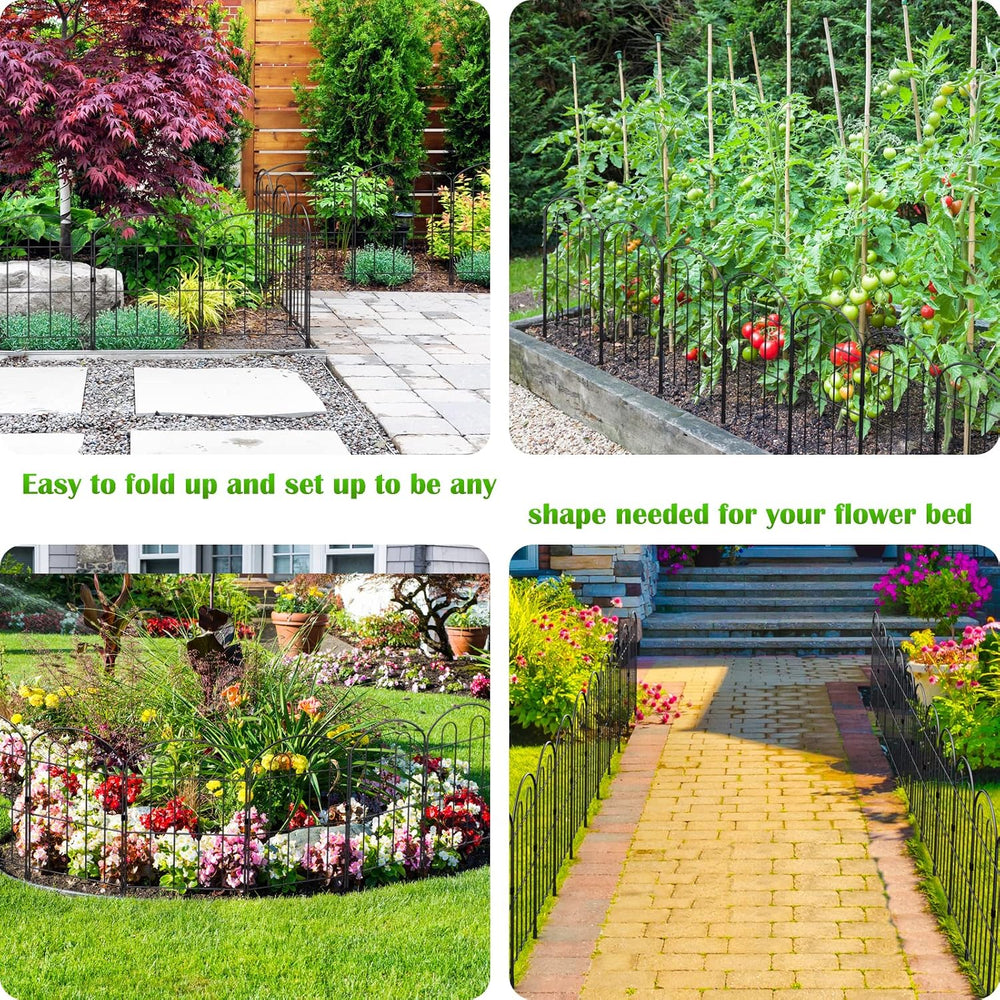 Decorative Garden Fence 24in x 30ft, Flower Bed Fencing Panels