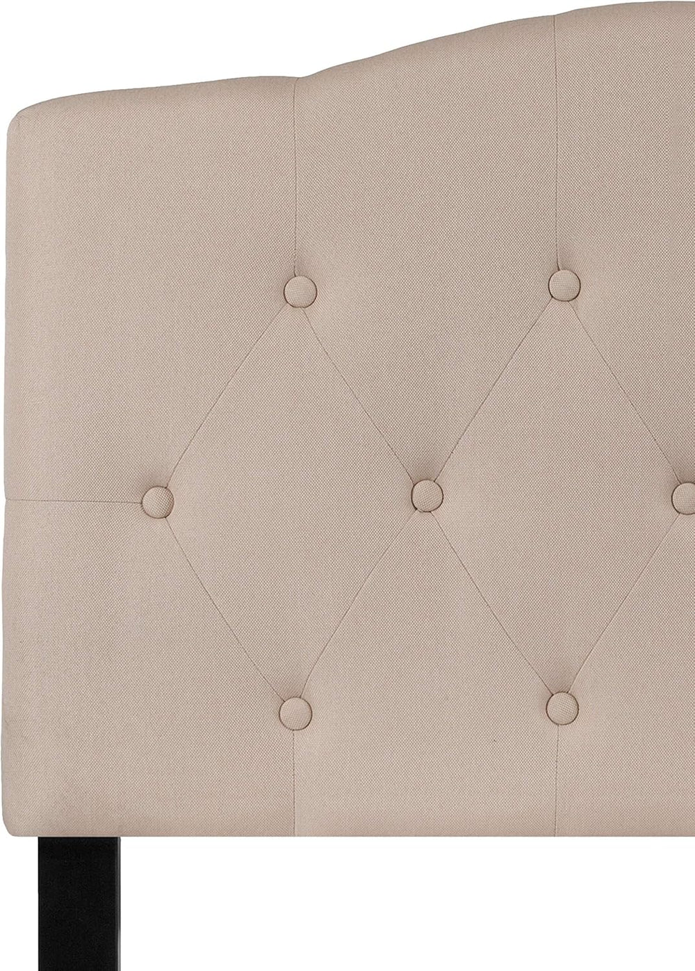 Flash Furniture Cambridge Tufted Upholstered Twin Size Headboard in Beige Fabric