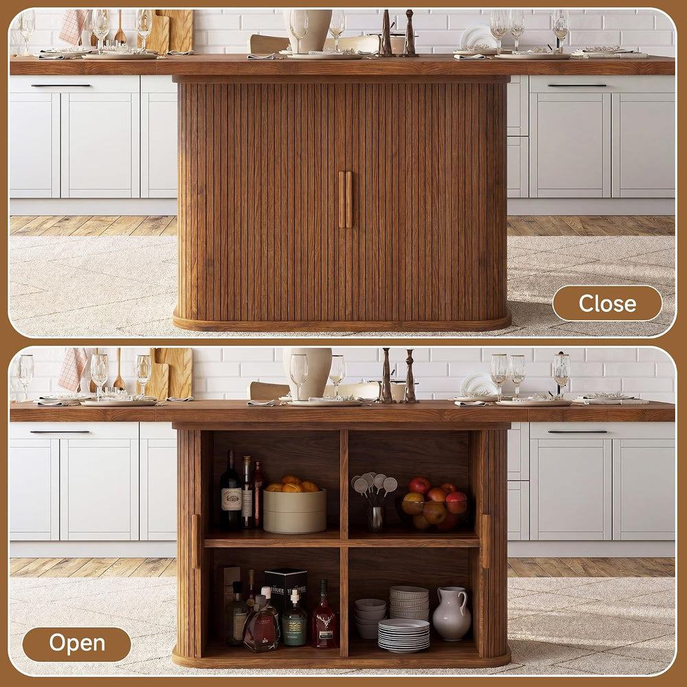 knoworld 78.7" Rectangular Dining Table for 6-10, Farmhouse Kitchen Furn...