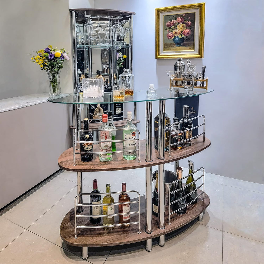 Mango Steam Contemporary Modern Home Entertainment Liquor Bar Catalina Table ...
