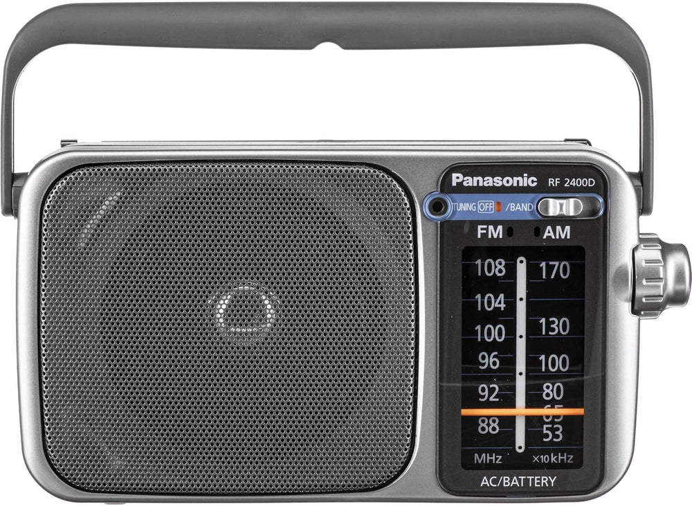 Panasonic RF-2400D / RF-2400 Portable FM/AM Radio with AFC Tuner + 4 X Panaso...