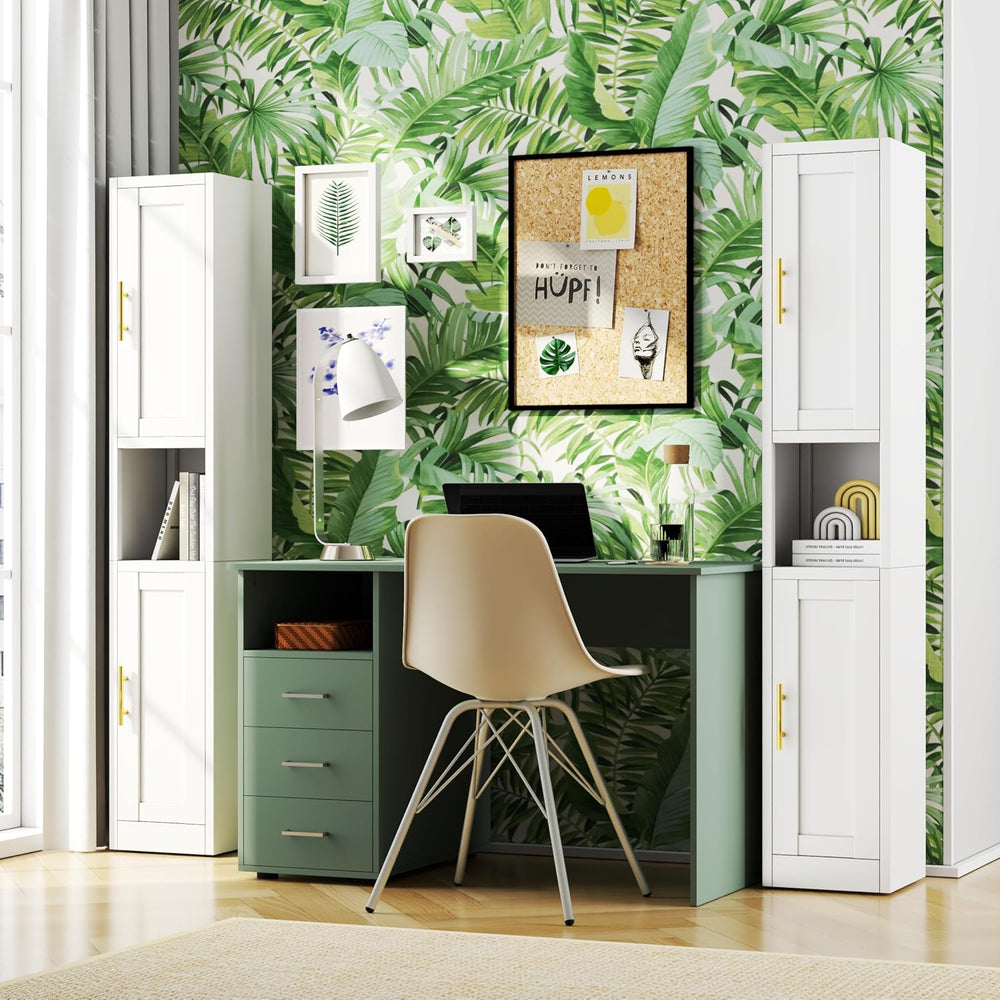 Tokawa 67" Tall Narrow Pantry Cabinet, 12 Inch Wide Kitchen Metal Storag...