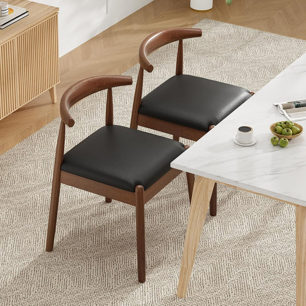 Soohow Dining Chairs Set of 2, Mid Century Modern Kitchen & Dining Room C...