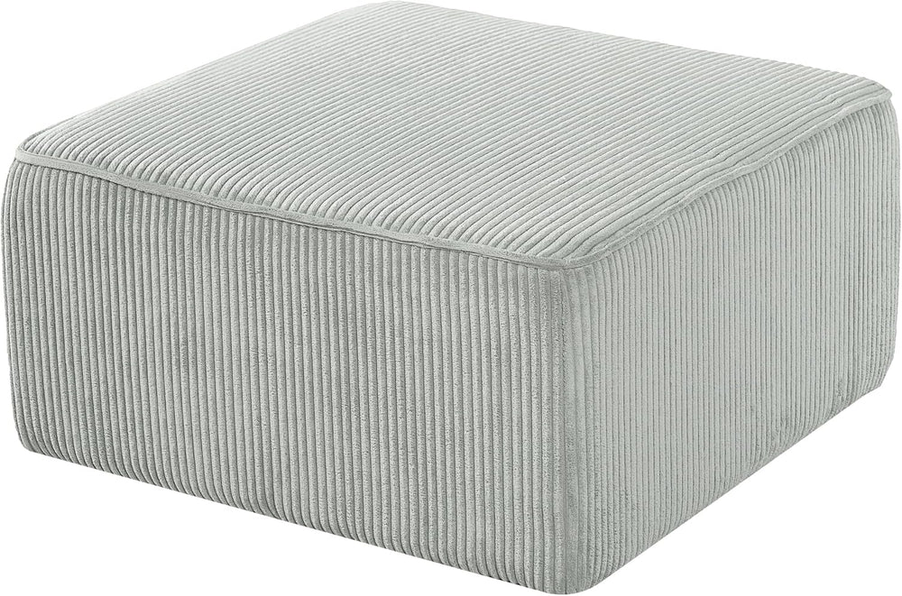 Christopher Knight Home Kyle Corduroy Woven Upholstery Square Ottoman, Living...