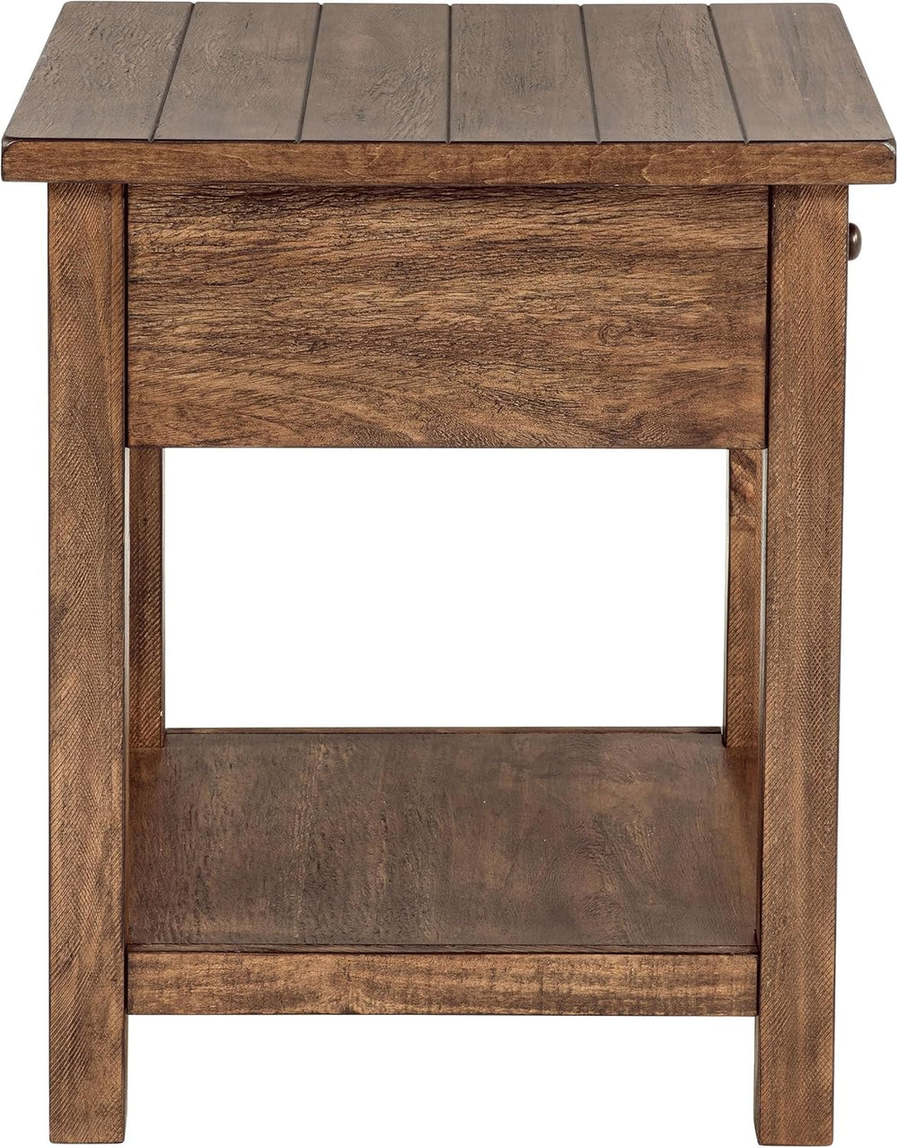 Coaster Home Furnishings Payne 1-Drawer Wood End Table with Shelf Distressed ...