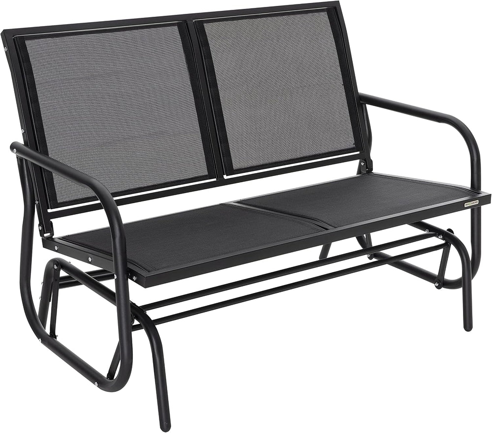 NUU GARDEN 2 Person Outdoor Glider Bench Patio Glider, Patio Glider Swing Cha...