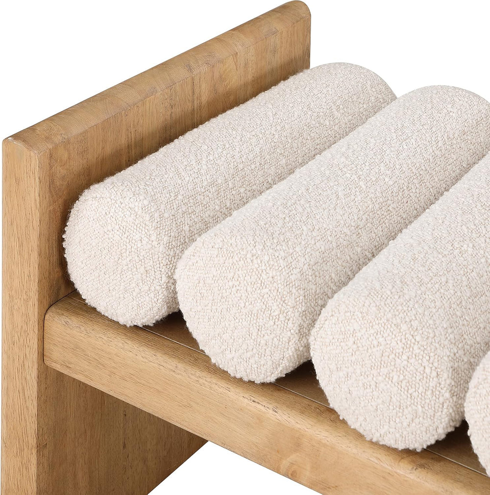 Meridian Furniture Waverly Cream Bench