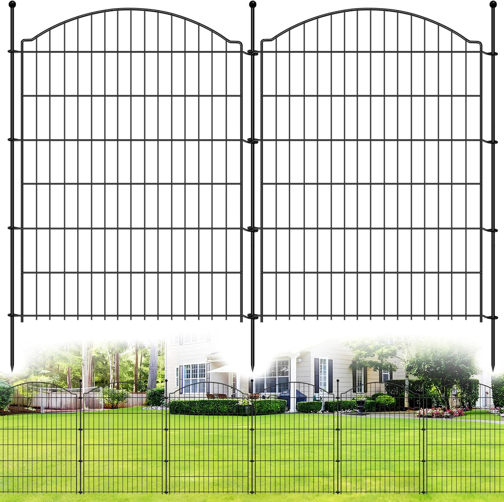 Decorative Garden Fences 40in x 24ft, 10 Pack Outdoor Fencing Animal Barrier ...