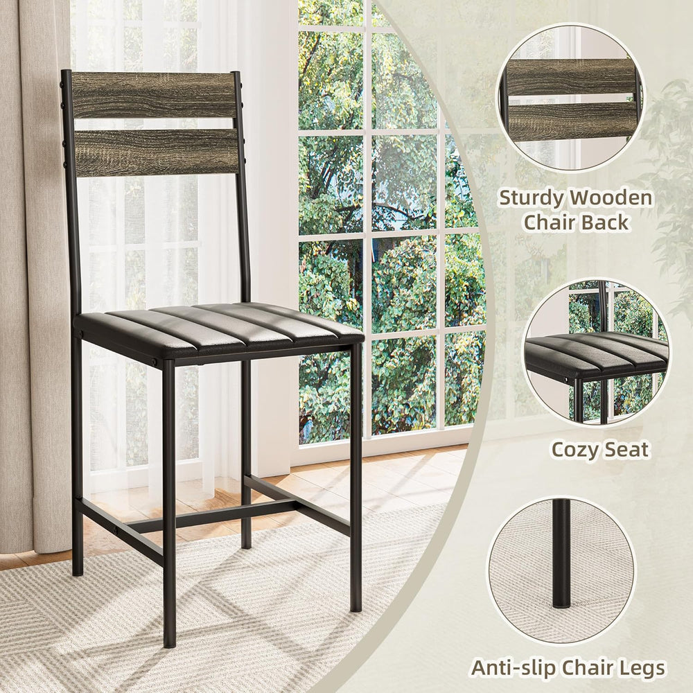 Dining Table Set for 4, Kitchen Table and Chairs for 4