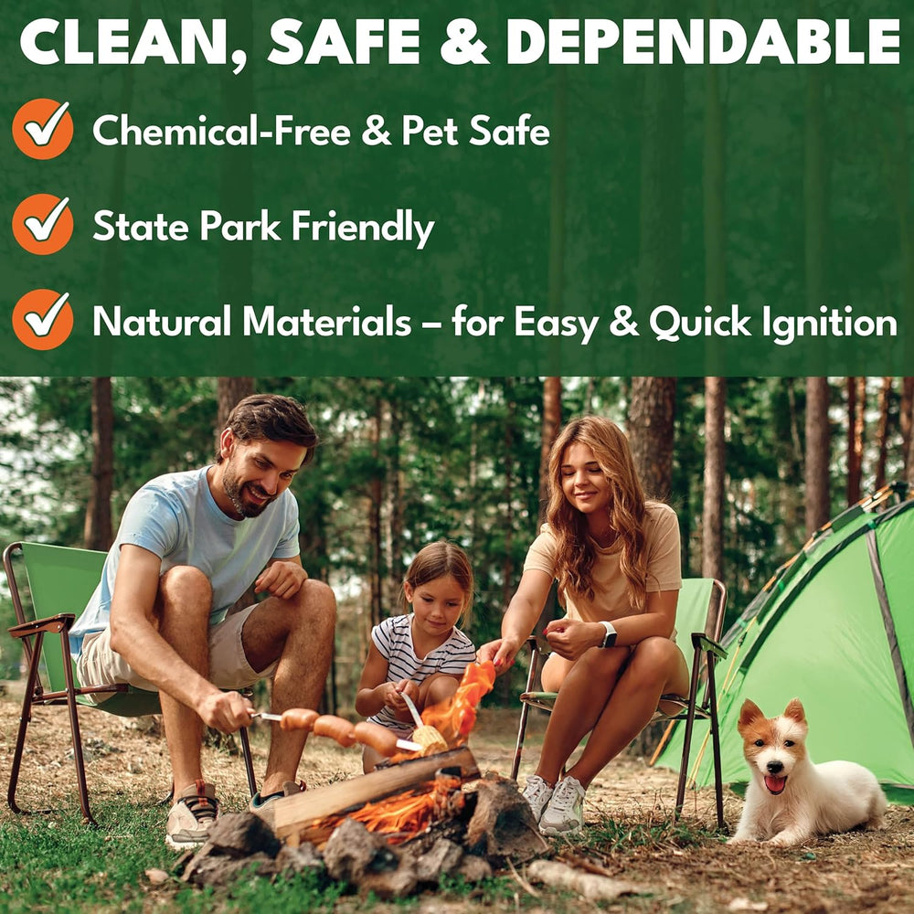 Superior Trading Fire Starter Pods in Plastic Bucket - Fire Starters for Camp...