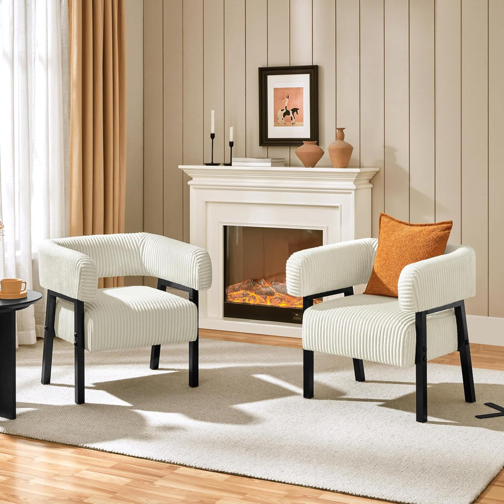 Yaheetech Accent Living Room Chair with Pocket Coiled Seat Set of 1 | Sofa Ar...
