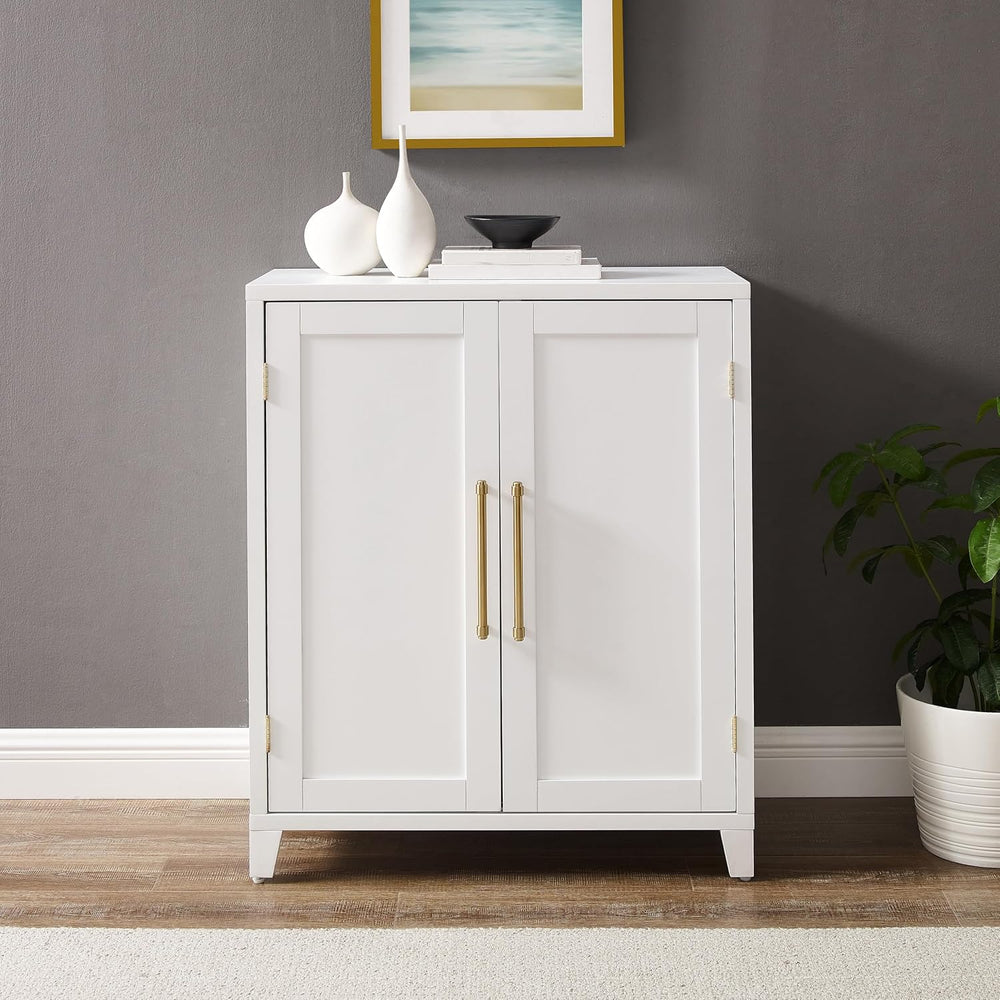 Crosley Furniture Roarke Stackable Kitchen Pantry Storage Cabinet with Doors ...