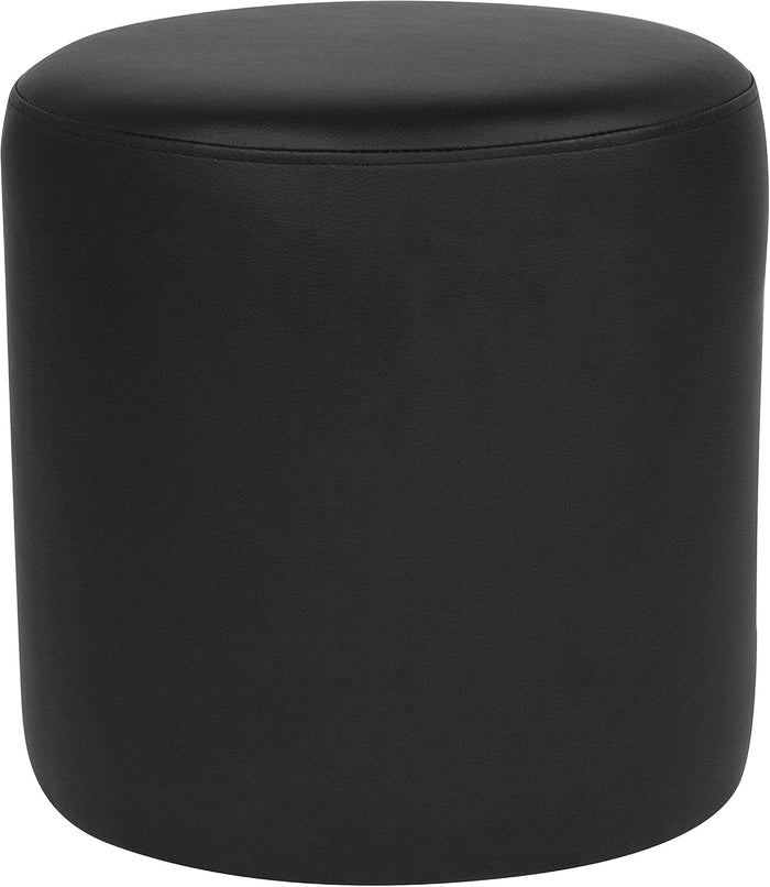 Flash Furniture LeatherSoft Ottoman, Black