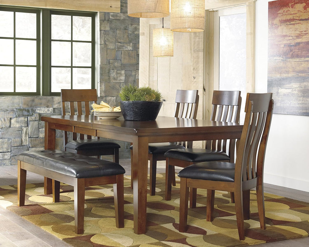 Signature Design by Ashley Ralene Tufted Upholstered Dining Room Bench, Mediu...
