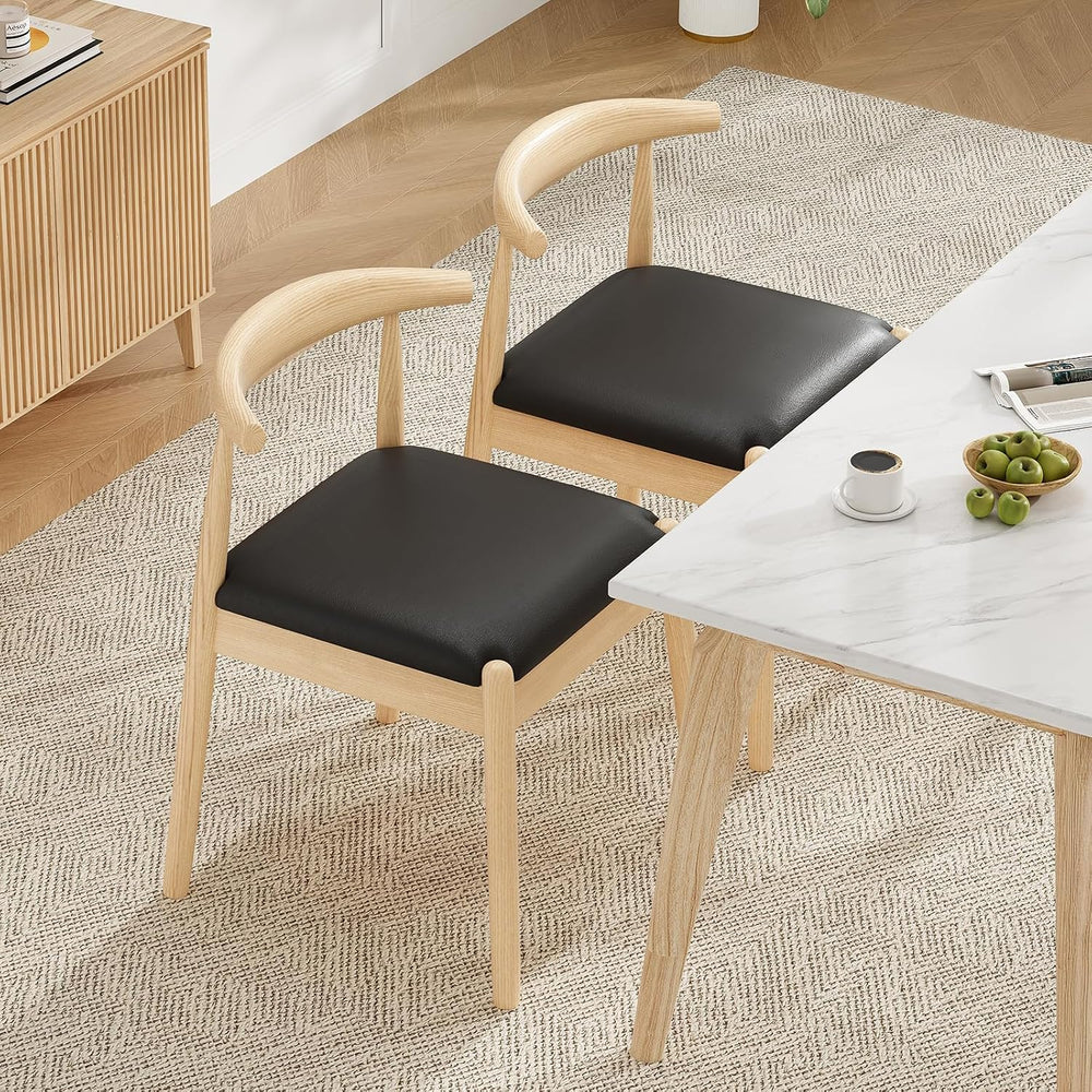 Soohow Dining Chairs Set of 2, Mid Century Modern Kitchen & Dining Room C...