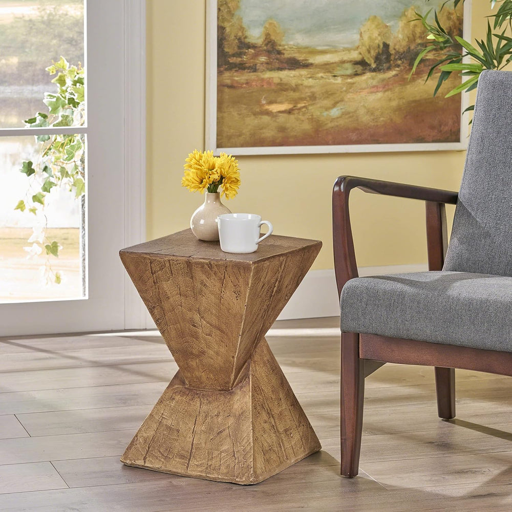 18" H Modern Side Table – Stylish Narrow Cent Table Compatible with Livi...