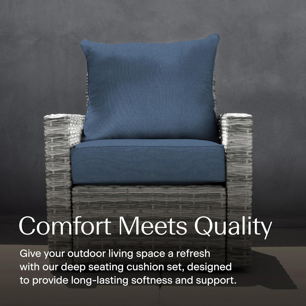 Honeycomb Outdoor Heritage Deep Seat Cushion for Patio Furniture, 24 x 23