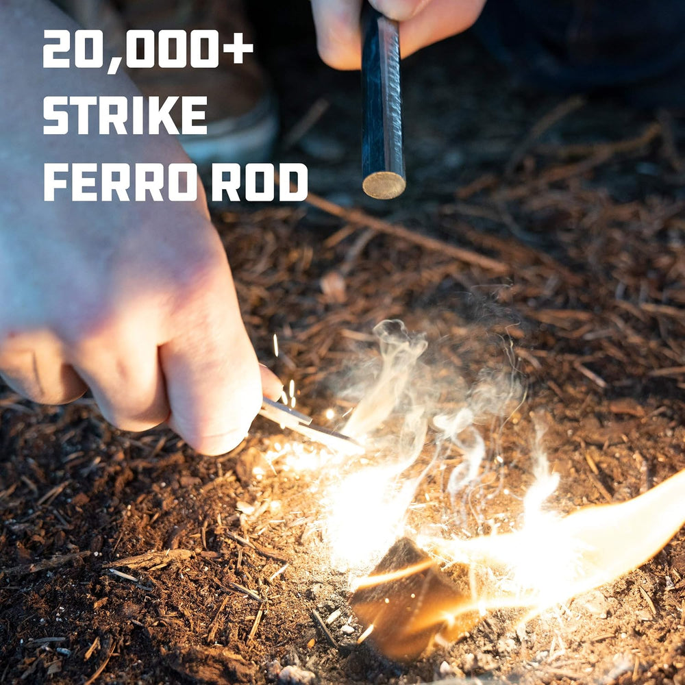 UCO Titan Fire Striker Ferro Rod Fire Starting Survival Tool with Tether and ...