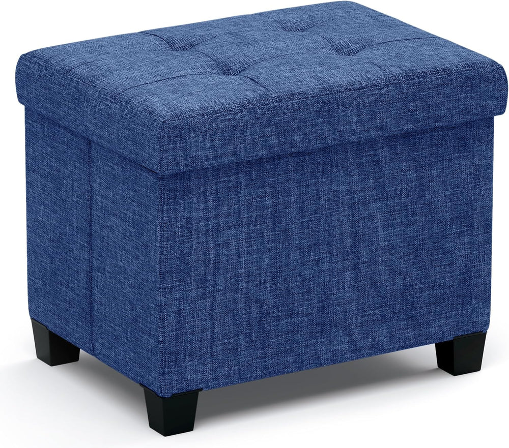 Ornavo Home Storage Ottoman Small Rectangle Ottoman with Legs, Foot Rest Stoo...