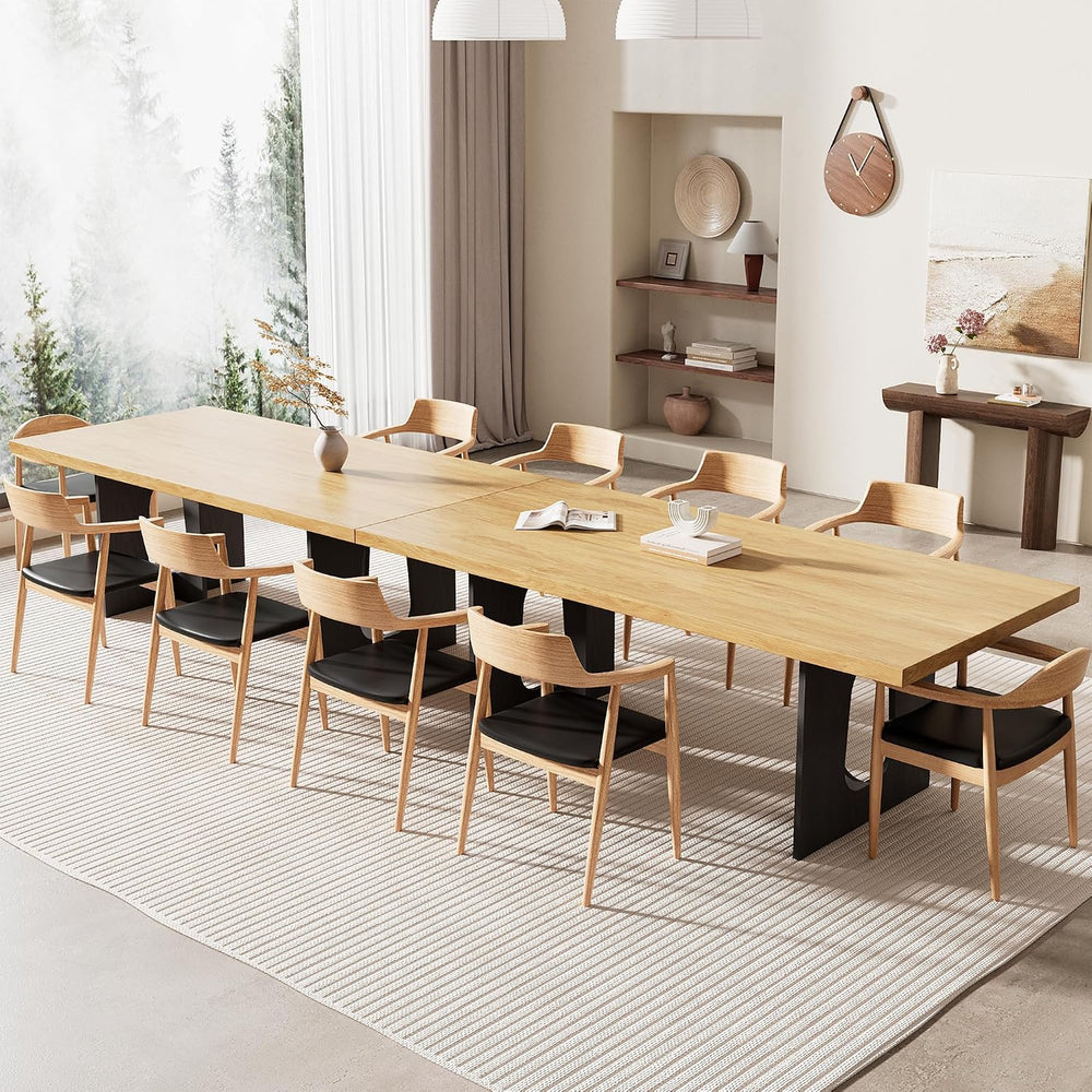 GarveeHome Dining Table for 6-8 People - 71" Modern Long Kitchen Table w...