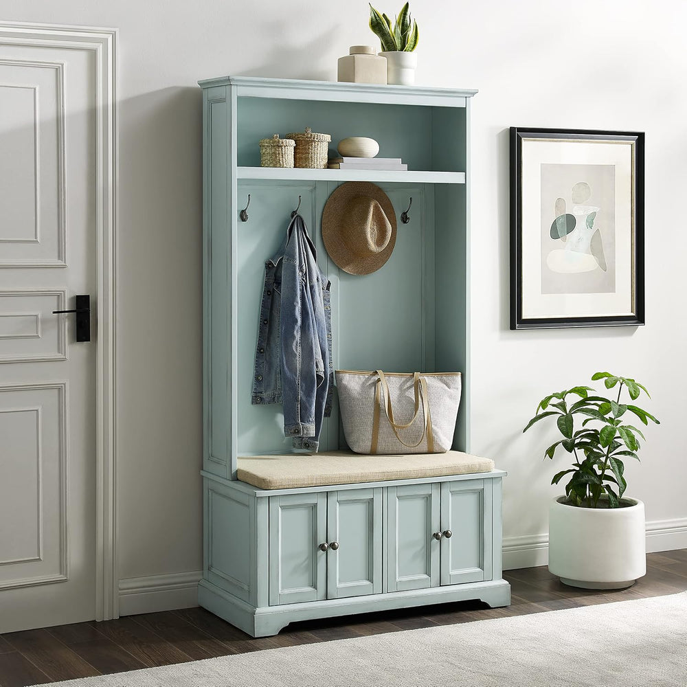 Crosley Furniture Holbrook Hall Tree, Shoe Rack Bench