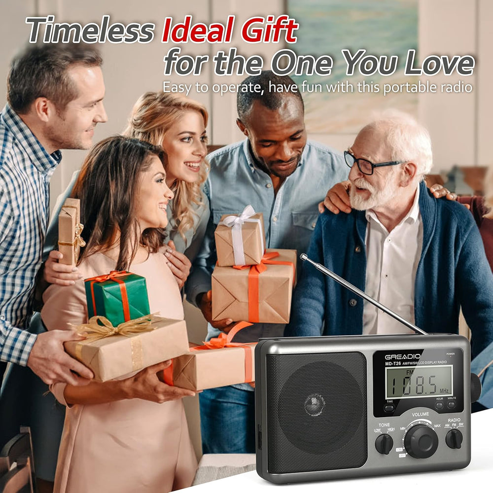 Greadio Portable Shortwave Radio, Radios Portable AM FM Transistor Radio