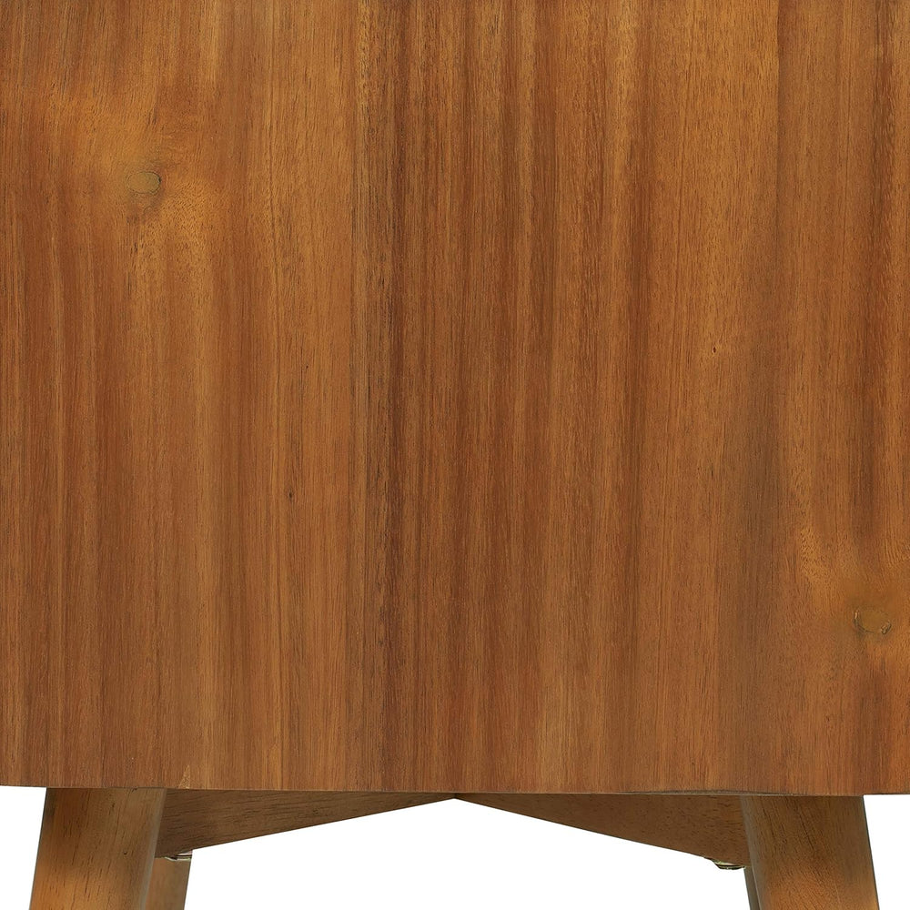Poly & BARK Dorsey Nightstand - Mid-Century Modern Nightstand – Solid Woo...