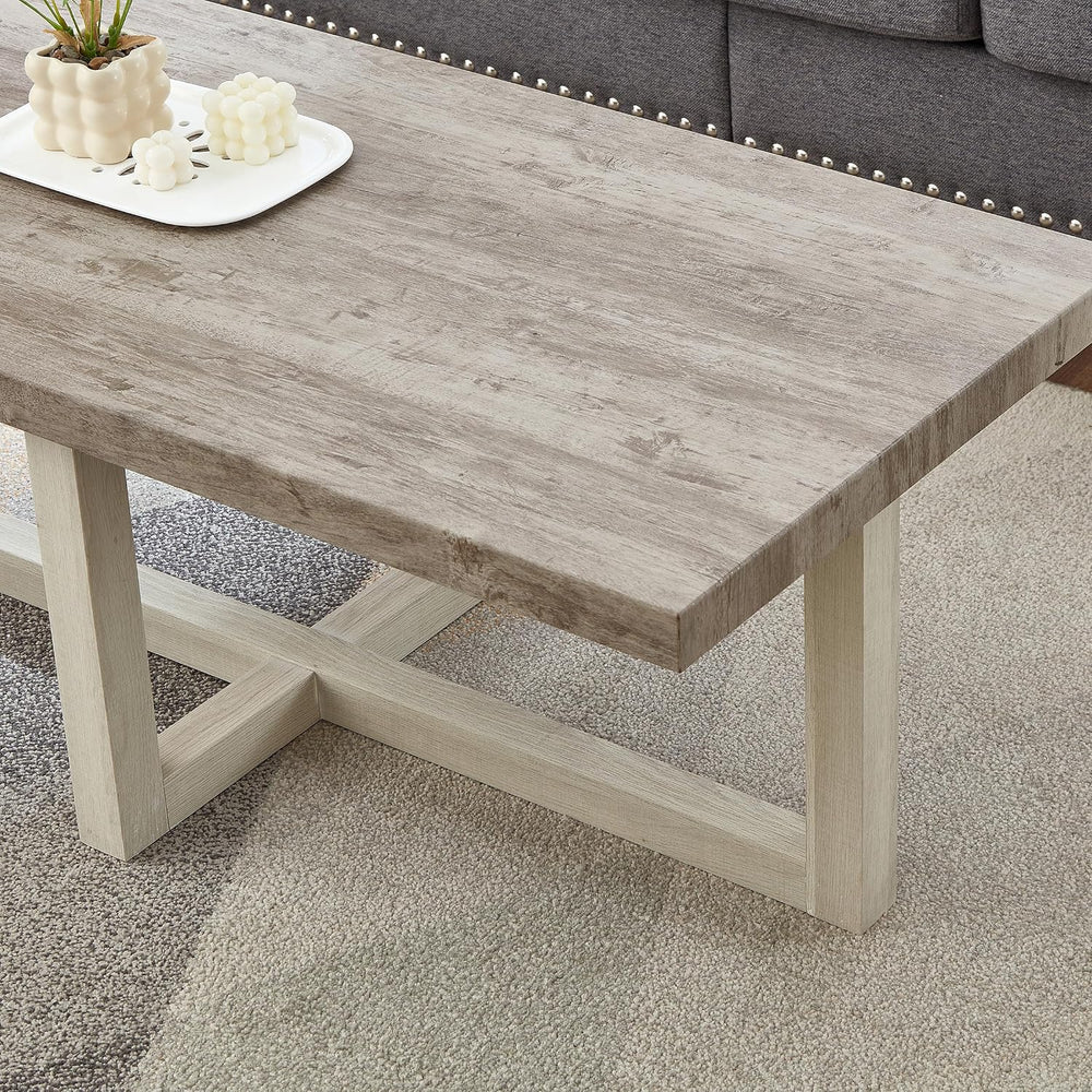 Roundhill Furniture Luno 3-Piece Coffee Table Set, Coffee Table and Two End T...