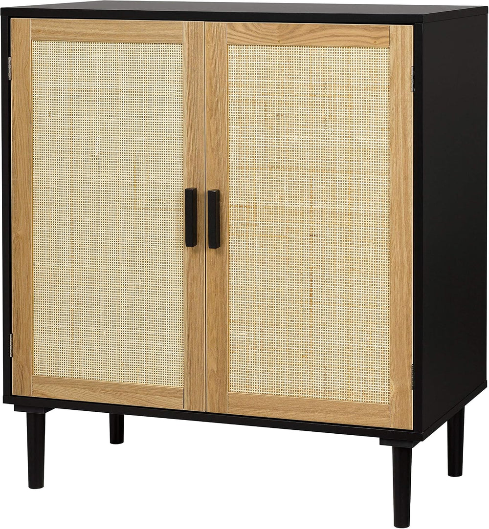 Finnhomy Sideboard Buffet Cabinet, Kitchen Storage Sideboard with Rattan Deco...
