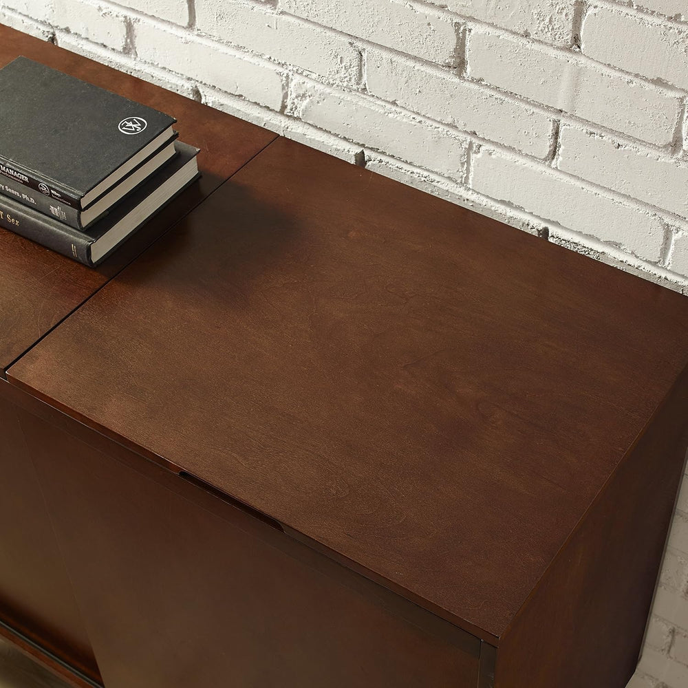 Crosley Furniture Everett Record Player Stand, Vinyl Storage