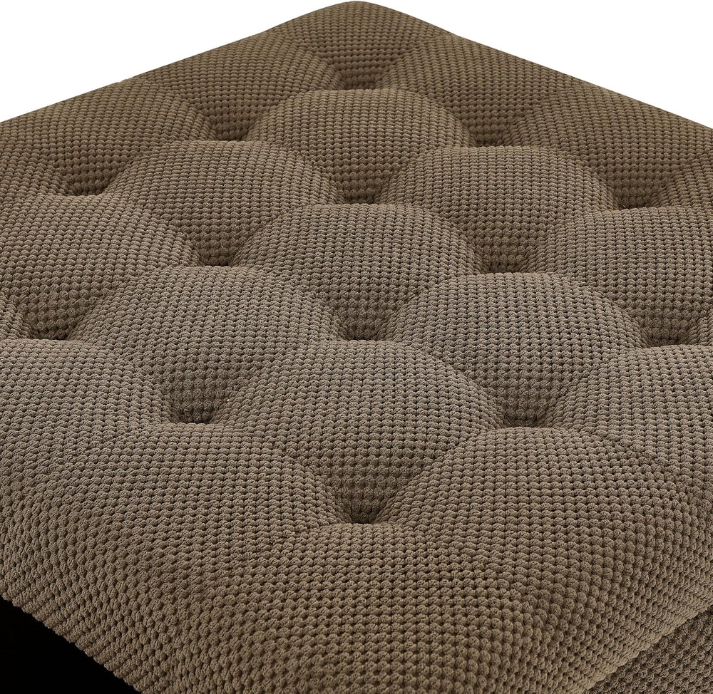 30 inch Large Square Storage Footstool Coffee Table with, Ample Space - Perfe...