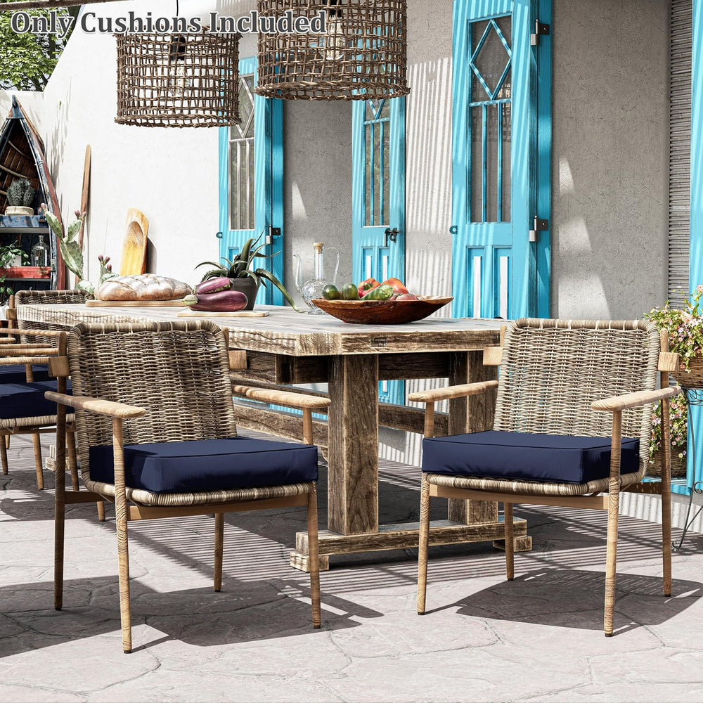 Patio Chair Cushions 22 x 22 x 4 Inch Waterproof Outdoor Seat Cushions for Pa...