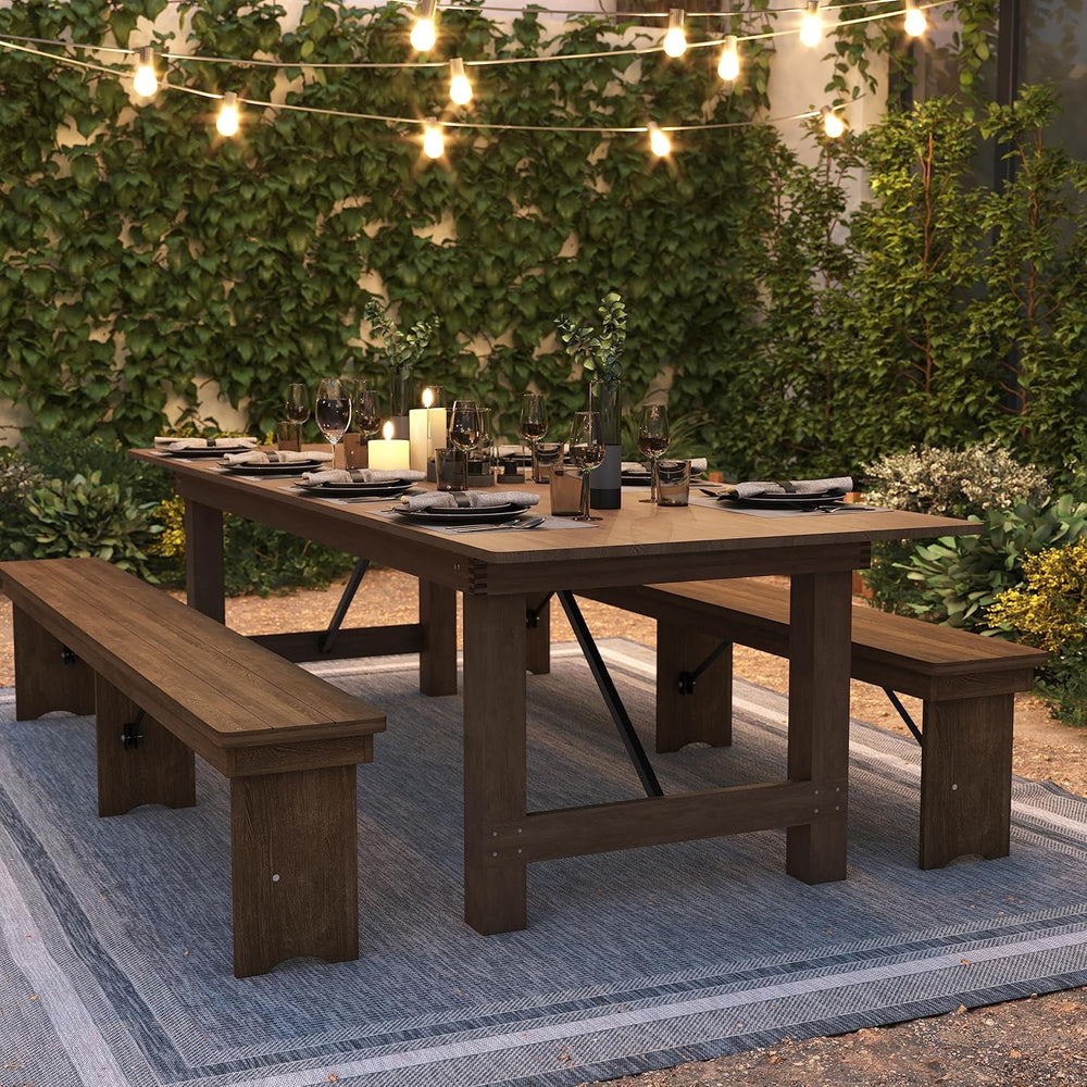 Flash Furniture Hercules 108x40 in Folding Table