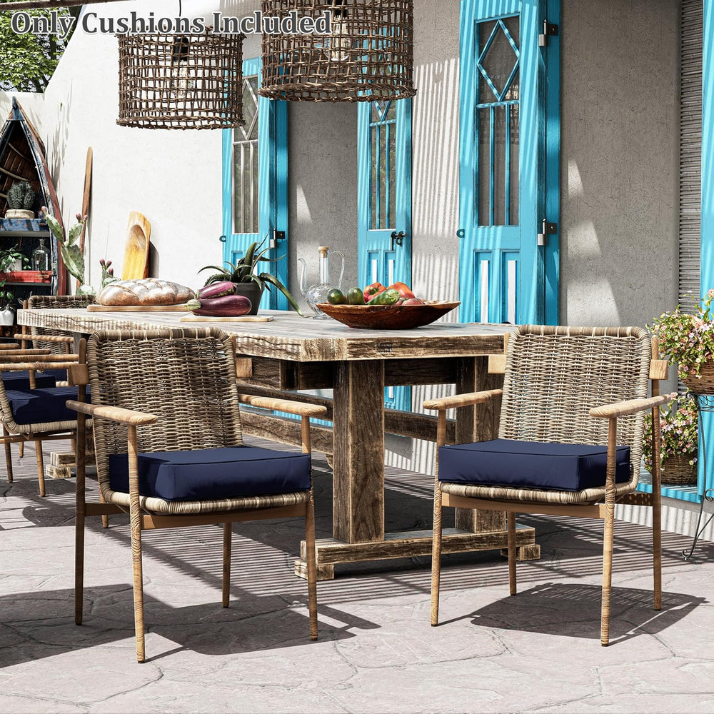 Patio Chair Cushions 19 x 19 x 4 Inch Waterproof Outdoor Seat Cushions for Pa...