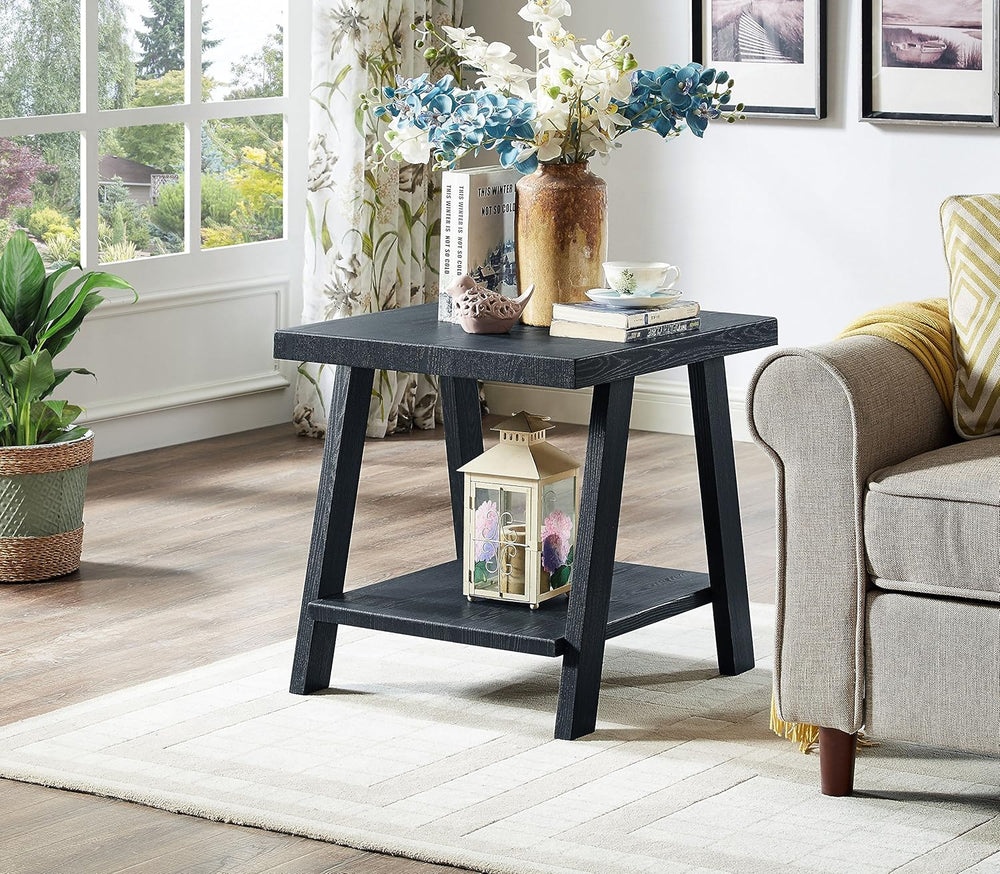 Roundhill Furniture Athens Contemporary 3-Piece Wood Shelf Coffee Table Set ,...