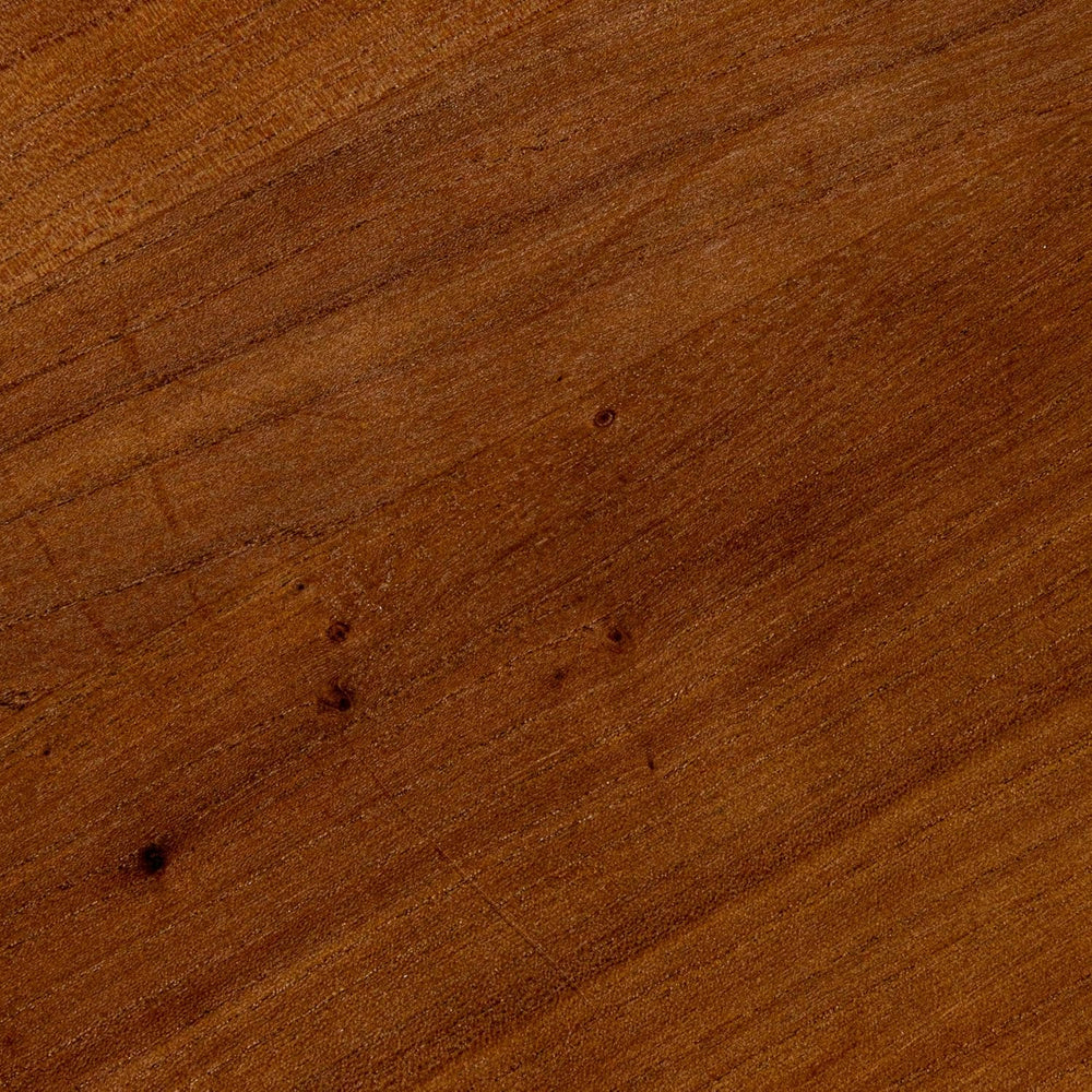 Creative Co-Op Scalloped Edge Accent Table, Walnut Finish
