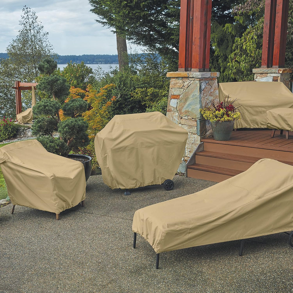 Classic Accessories Terrazzo Water-Resistant 66 Inch Patio Chaise Lounge Chai...